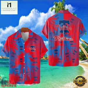 MLB Philadelphia Phillies Tropical Palm Trees Style Hot Trending Hawaiian Shirt