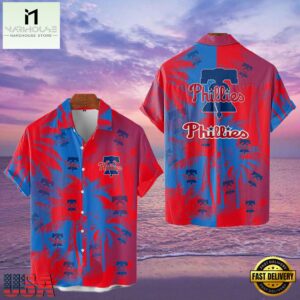 MLB Philadelphia Phillies Tropical Palm Trees Style Hot Trending Hawaiian Shirt