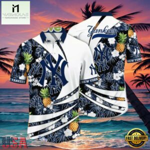 MLB Pineapple New York Yankees Tropical Style Hot Trending Hawaiian Shirt - MLB Fan Gifts 7 MLB Pineapple New York Yankees Tropical Style Hot Trending Hawaiian Shirt