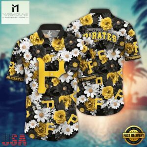 MLB Pittsburgh Pirates Daisy Delight Hawaiian Shirt