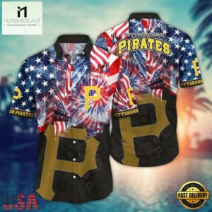 MLB Pittsburgh Pirates Firework Celebration Hawaiian Shirt