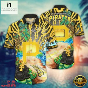 MLB Pittsburgh Pirates Island Paradise Hawaiian Shirt