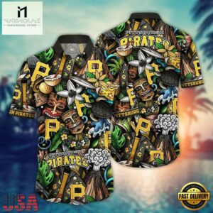 MLB Pittsburgh Pirates Tiki Adventure Hawaiian Shirt