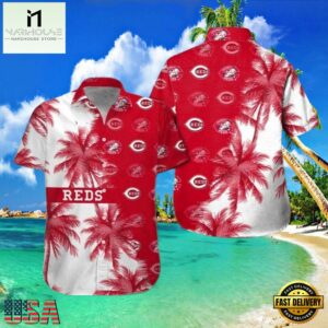 MLB Red Hot Palms Cincinnati Reds Hot Summer Aloha Shirt Summer Vibes