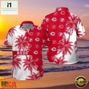 MLB Red Hot Palms Cincinnati Reds Hot Summer Aloha Shirt Summer Vibes