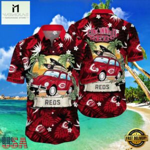 MLB Retro Roadster Reds Fan Cincinnati Reds Hot Summer Hawaiian Shirt