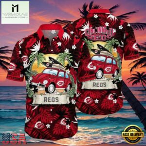 MLB Retro Roadster Reds Fan Cincinnati Reds Hot Summer Hawaiian Shirt