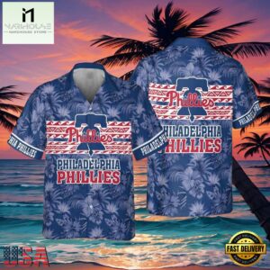 MLB Royal Blue Phillies Hot Summer Hawaiian Shirt Philadelphia's Finest
