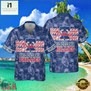 MLB Royal Blue Phillies Hot Summer Hawaiian Shirt Philadelphia's Finest