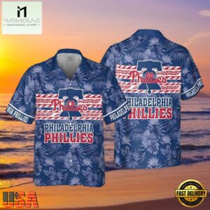 MLB Royal Blue Phillies Hot Summer Hawaiian Shirt Philadelphia's Finest