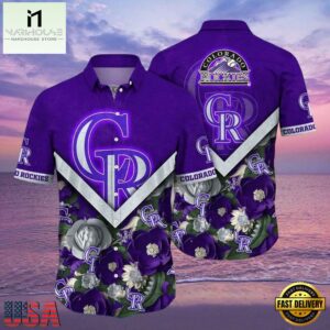 MLB Royal Rockies Garden Colorado Rockies Tropical Floral Shirt