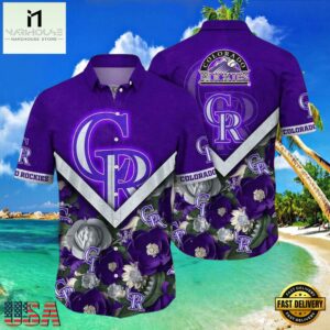MLB Royal Rockies Garden Colorado Rockies Tropical Floral Shirt