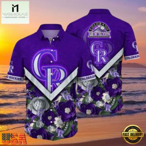 MLB Royal Rockies Garden Colorado Rockies Tropical Floral Shirt