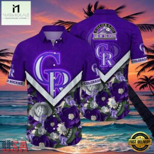 MLB Royal Rockies Garden Colorado Rockies Tropical Floral Shirt