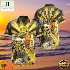 MLB San Diego Padres Aloha Hawaiian Shirt With Baby Yoda And Tiki Totem.jpg 1Group