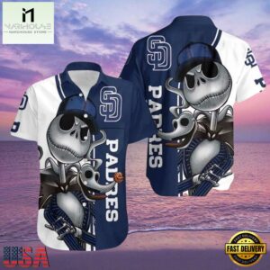 MLB San Diego Padres Aloha Hawaiian Shirt With Jack Skellington And Zero Graphic.jpg 1Group
