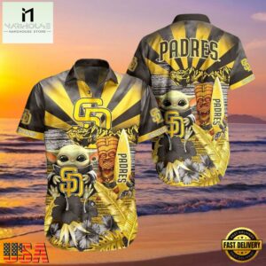 MLB San Diego Padres Baby Yoda Aloha Hawaiian Shirt