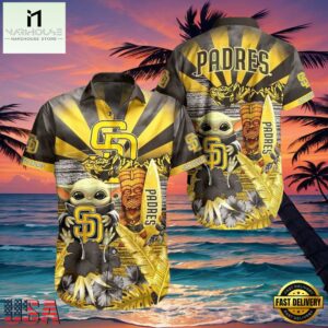 MLB San Diego Padres Baby Yoda Aloha Hawaiian Shirt