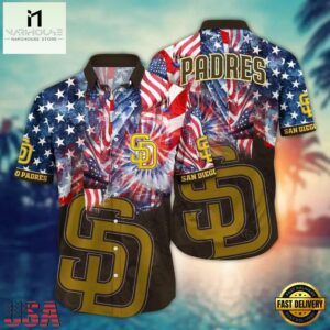 MLB San Diego Padres Fireworks Freedom Hawaiian Shirt