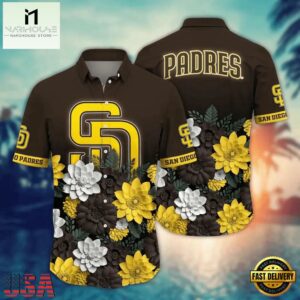 MLB San Diego Padres Floral Pride Hawaiian Shirt