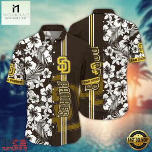 MLB San Diego Padres Hibiscus Harmony Hawaiian Shirt