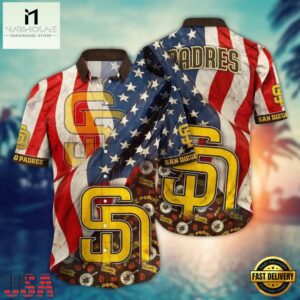 MLB San Diego Padres Patriotic Pride Hawaiian Shirt