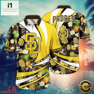 MLB San Diego Padres Pineapple Wave Hawaiian Shirt