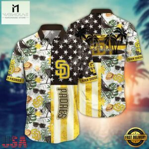 MLB San Diego Padres Stars And Stripes Hawaiian Shirt
