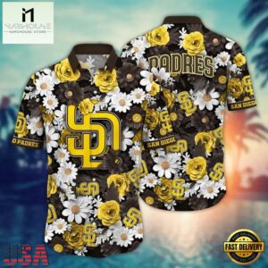 MLB San Diego Padres Sunshine Blooms Hawaiian Shirt