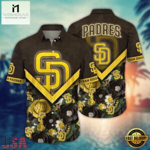 MLB San Diego Padres Tropical Bloom Hawaiian Shirt