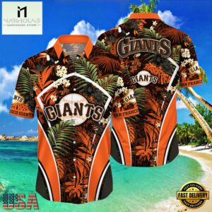 MLB San Francisco Giants Flower Tropical Style Hot Trending Hawaiian Button Down Shirt