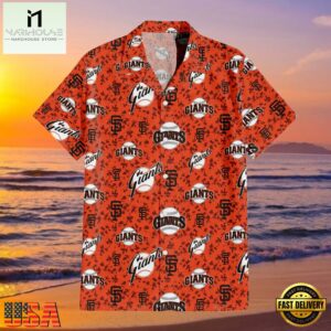 MLB San Francisco Giants Team Camo Orange Style Hot Trending Hawaiian Shirt