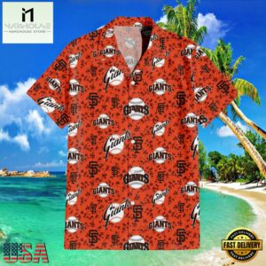 MLB San Francisco Giants Team Camo Orange Style Hot Trending Hawaiian Shirt
