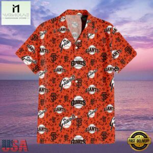 MLB San Francisco Giants Team Camo Orange Style Hot Trending Hawaiian Shirt