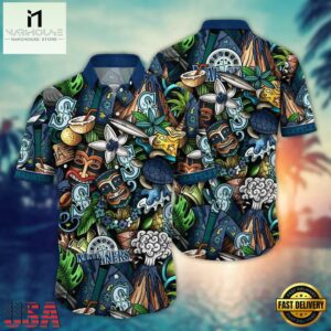 MLB Seattle Mariners Flower Palm Tree Hot Hawaiian Shirts