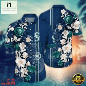 MLB Seattle Mariners Summer Flower Hawaiian Shirts Design