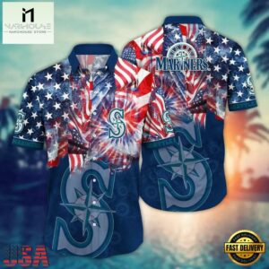 MLB Seattle Mariners Team Flower Hawaiian Shirts