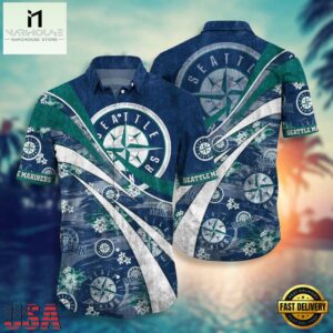 MLB Seattle Mariners Tropical Surf Hawaiian Shirt