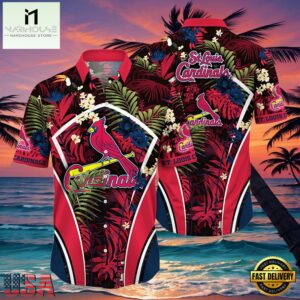 MLB St. Louis Cardinals Flower Tropical Style Hot Trending Hawaiian Button Down Shirt