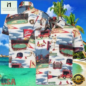 MLB St. Louis Cardinals Stadium Graphic Aloha Hawaiian Shirt.jpg 1Group