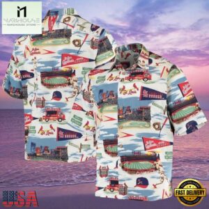 MLB St. Louis Cardinals Stadium Landscape Aloha Hawaiian Shirt.jpg 1Group