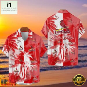 MLB St. Louis Cardinals Tropical Palm Trees Style Hot Trending Hawaiian Shirt - MLB Fan Gifts 6 MLB St. Louis Cardinals Tropical Palm Trees Style Hot Trending Hawaiian Shirt