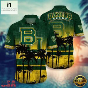 NCAA Baylor Bears Palm Tree Tropical Summer Beach Hawaiian Shirt