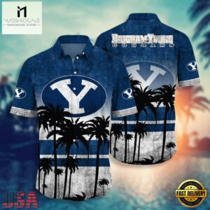 NCAA BYU Cougars Palm Tree Tropical Summer Beach Hawaiian Shirt