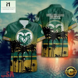 NCAA Colorado State Rams Palm Tree Tropical Summer Beach Hawaiian Shirt