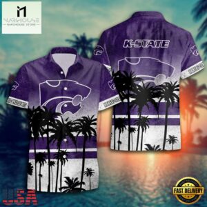 NCAA Kansas State Wildcats Palm Tree Tropical Summer Beach Hawaiian Shirt