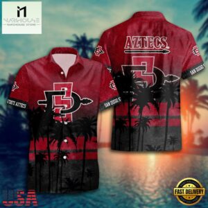 NCAA San Diego State Aztecs Palm Tree Tropical Summer Beach Hawaiian Shirt