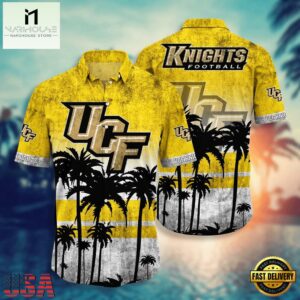 NCAA UCF Knights Palm Tree Tropical Summer Beach Hawaiian Shirt