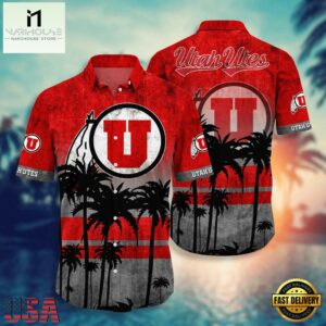 NCAA Utah Utes Palm Tree Tropical Summer Beach Hawaiian Shirt