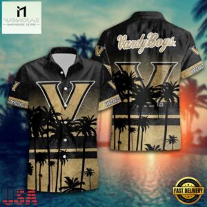 NCAA Vanderbilt Commodores Palm Tree Tropical Summer Beach Hawaiian Shirt